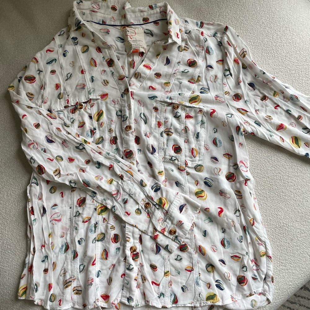 Anthropologie Marble Blouse
